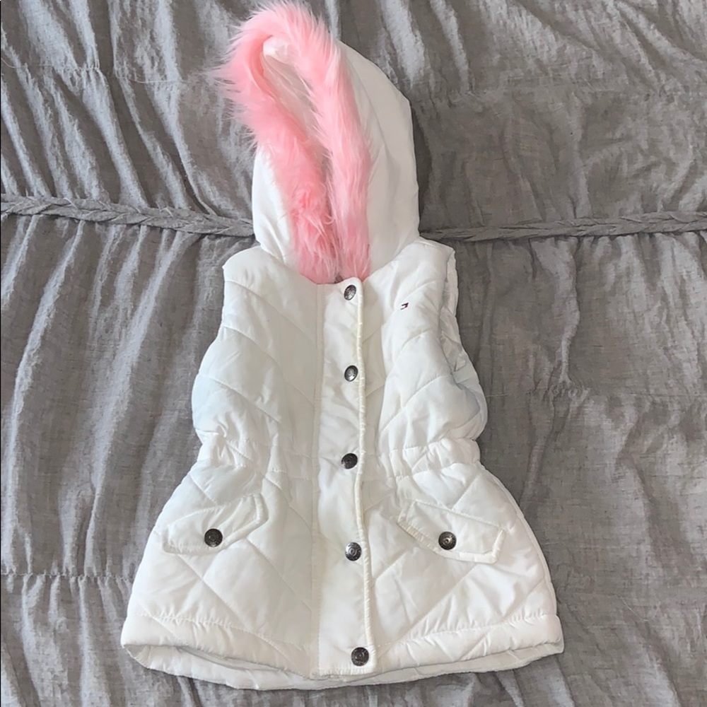Tommy hilfiger puffer vest toddler girl